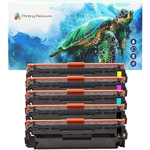 Printing Pleasure Set van 5 Laser Toner Compatibel met HP LaserJet Pro 200 Color M251 n/nw MFP M276 n/nw Canon LBP7110CW MF8230CN MF8280CW | CF210X CF211A CF213A CF212A 131X 131A 731