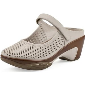 WHITE MOUNTAIN Vinto2 klomp voor dames, Eierschaal Sueded Glad, 40.5 EU