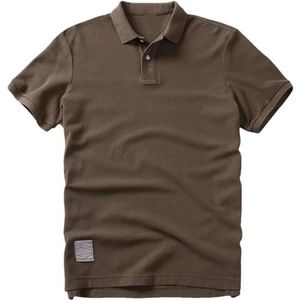 Dvbfufv Mannen Polo's Shirts Mannen Zomer Mode Korte Mouw Polo's Shirt Mannen Kleding Mannelijke Jeugd Business T- Shirt Tops, Bruin, XL