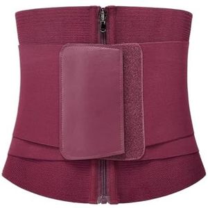 Buik-weg-gordel, Taille Trainer Zandloper Gordel Taille Cincher Korset Lendensteun Onderrug Brace Gewichtsverlies Afslanken Buik Trainers(Purple,XS)