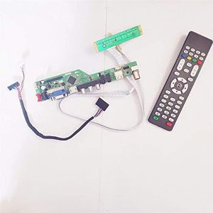 voor HB140WX1-101/200/400/500 LVDS 40Pin WLED VGA+HDMI+AV+RF Notebook PC TV Panel Controller Drive Board 14 inch 1366768 DIY kit (HB140WX1-500)