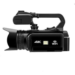 Videocamera, 64MP Live Streaming Camera 4K Digitale Camcorder 18X Webcam Draaien Touchscreen Video Vlog Recorder 18X Zoom(128GB SD Card,Standard)