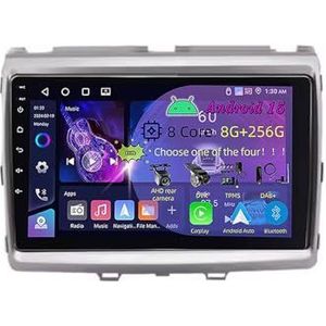 9 Inch 2 Din Android 15 Autoradio voor Mazda 8 MPV 2011-2015 met CarPlay AHD Omgekeerd beeld Bediening op het stuur Bluetooth GPS navigatie FM Radio WiFi(C3 6+128G)
