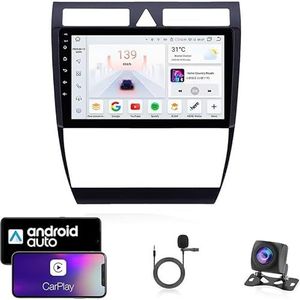 Android 13 Dubbel Din Auto Stereo Touchscreen Auto Stereo Voor Audi A6 2 1997-2004 Met Bluetooth GPS Navigatie WiFi FM Radio USB/SWC/Plug en Play Ondersteuning Carplay&Android Auto(4 Core Wifi 2G+32G)