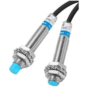 2mm 4mm Long Detect Distance Inductive Metal Sensor Switch LLJ8A3 2 Wire 3 Wire NPN PNP NO NC M8 Inductive Proximity Switch(Flat DC PNP NC)