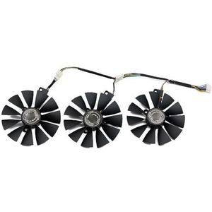 Voor ASUS voor ROG Strix voor GeForce RTX 2060 2070 Videokaartventilator 87MM T129215SL T129215SH RTX2060 RTX2070 Grafische kaartkoelventilator(3-Fan)