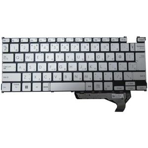 Laptoptoetsenbord voor ASUS voor ZENBOOK Q409Z Q409ZA met achtergrondverlichting zonder frame, zilver, Japans JP