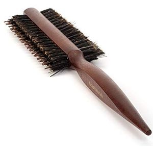 Dubbelzijdige plagerborstel - teaserkam met varkenshaar en nylon borstel met rattenstaart voor haarsecties voor randcontrole, backcombing, gladmaken en stylen van dun en fijn haar om volume te creëren