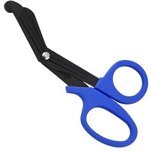 Verpleegkundige trauma schaar verpleging overleven paramedicus medische redding schaar gaas bandage noodhulp schaar voor outdoor kamp (blauw, 2 stuks)