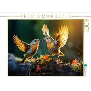 CALVENDO Puzzel vogels, een grandioze gouden oktober | 2000 stukjes legformaat 90 x 67 cm fotopuzzel voor gelukkige uren