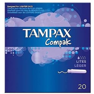 Tampax Compak Lites Tampons met applicator, 20 stuks