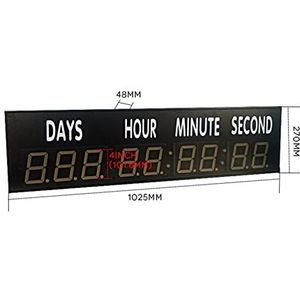 Digitale elektronische stadswereldklok LED Digitale klok indoor gym countdown timer klok met afstandsbediening (HIT9-4R) Helderheid op verschillende tijdstippen