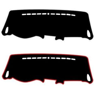 Auto Dashboard-afdekmat Voor Kia Voor Carens 2007-2012 VN Interieur Dashboardhoes Mat Pad Anti-reflectie Dashboard Zonnescherm Tapijt Dashboard Light Proof Pad(Black(Black Edge) RHD)