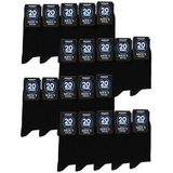 Occulto - Hermann - Heren Sokken - Zwart - Pak van 20 Paar - Maat 47-50