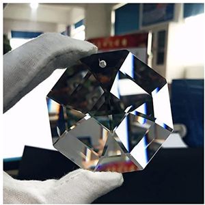 Prisma's en caleidoscopen prisma's van achthoekig kristal, 64,5 mm, heldere kroonluchters, hangers, kristalprisma, optische kits voor wetenschapsklasse