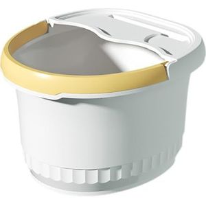 PA-DABAOO Draagbare Voetbad Emmer, Plastic Voetbadbad, Voetmassage -Emmer, Voet Ontspannende Kuip, Grote Voetbad Emmer Met Handvat, Geschikt Om Te Wassen En Te Weken,White s