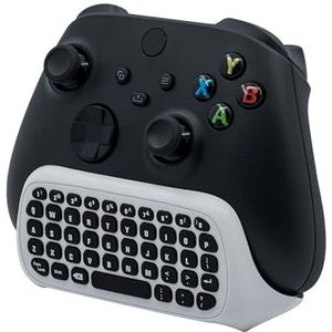 Mcbazel Toetsenbord Minitoetsenbord Draadloos 2.4G Gaming Chatpad voor Xbox Series X/Series S/Xbox One Slim/Xbox One S/Xbon One X Controller met USB-ontvanger, 3,5mm Audio Jack