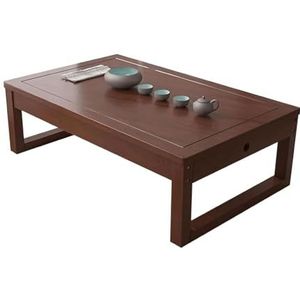 Koffietafels Vloertafel Alpine Bamboe Erker Lage Tafel Retro Salontafel met Lade Japanse Lage Theetafel Rechthoekige Tatami Tafel Gemakkelijk te verplaatsen