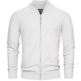 INDICODE JEANS Gebreid vest  lichtgrijs