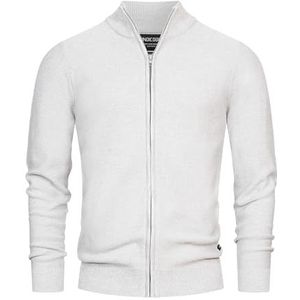 INDICODE JEANS Gebreid vest  lichtgrijs