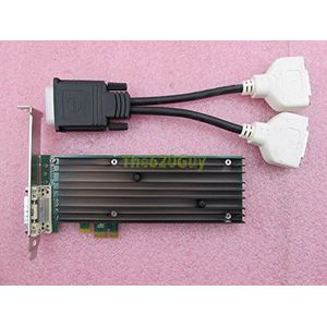 PNY VCQ290NVS-PCIEX1 NVIDIA Quadro NVS 290 PCIe x1 videokaart + DVI Splitter Cbl