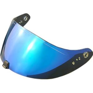 Motorhelm vizier lens, Helmvizier, R420 Helmschild Vervangend helmvizier for R420 Helmlens Zonnebescherming Windscherm (Zwart - Alleen for gebruik overdag)(Revo Clear Blue-day and Night)