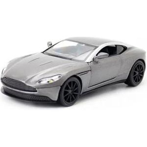Simulatie legering modelauto Voor Aston Martin DB11 Stad Diecast Speelgoed Model Schaal 1:32 Auto Pull Back Deuren Te Openen Geluid Collection Gift (Color : Gray)