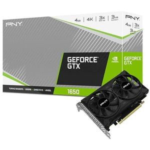 PNY GeForce GTX 1650 Dual Fan 4GB GDDR6 Graphics Card VCG16504D6DFPPB