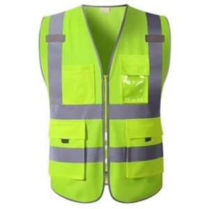 Veiligheidsvest Voor Fietsers Zomer Reflecterend Veiligheidsvest Bouwplaats Reflecterend Kleding Verkeersvest Opvallend Vest Voor Donkere Uren(Yellow,XXL)