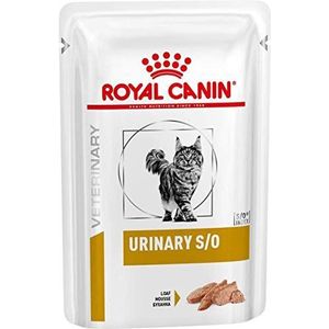 Royal Canin Veterinary URINARY S/O Mousse, 12 x 85 g, volledig dieetvoer voor katten, kan bijdragen aan het oplossen van struvitstenen en het verminderen van recidieven