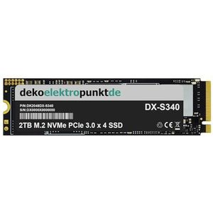 dekoelektropunktde 2TB M.2 NVMe Gen3 SSD harde schijf geschikt voor Dell OptiPlex 5070 MFF, alternatieve vervanging 2280 PCIe 3.0 x 4