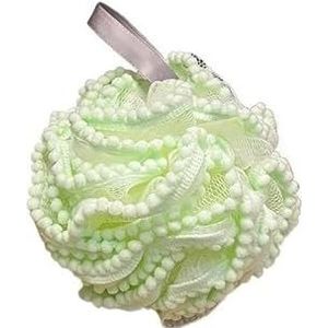 Badsponzen for volwassenen, badspons, mesh poef badspons, schuim Loofah spons (Size : Green)