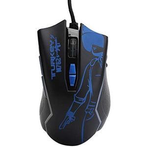 Gaming Mouse, Usb 8 Toetsen Ergonomische Pc Gaming Mouse Rgb Backlight met Coole Lichteffecten voor Pc Computer voor Gaming Spelers voor Laptop(m762 hardware macro blauw)