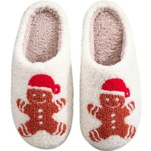 Kerst Halloween Pompoen Slippers voor dames en heren, dames pluizige traagschuim pantoffels winter, zachte pluche comfortabele warme griezelige kerst Halloween pompoenhuis slip-on slippers voor herfst
