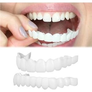 Valse Tanden - Facings - Verpakking Van 2 - Verstelbare Cosmetische Facings Kunstgebitten