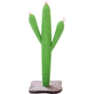 Krabpaal Cactus Cat Scratcher Bescherm Uw Meubels Met Natuurlijke Sisal Krabpalen En Pads, Kattenkrabpaal Kattenboom (Blue : Grün, Size : 105cm)