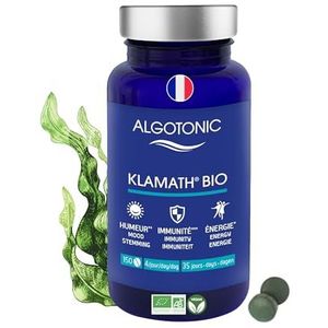 Algotonic - Organic Klamath - 150 tabletten - Voedingssupplement - Stemming - Immuniteit - Mentale en fysieke energie - Vitamine B12 & Vitamine K - Fycocyaan & PEA