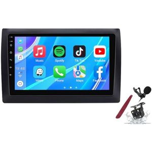 Android 14 Autoradio Sat Navi voor F-iat Stilo (2010) 9 Inch Touchscreen Multimedia Speler met Draadloze Carplay GPS Navigatie FM RDS Bluetooth 5G-WiFi SWC DSP,M100s