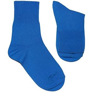 Weri Spezials Dames gezondheidssokken diabetici-sokken in 20 moderne effen kleuren, met de zachte rand zonder rubber van katoen