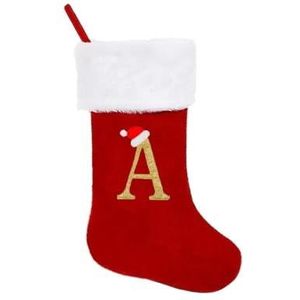 MAKOMAKI Geborduurd monogram kerstkous, kerstsokken, vakantie, familie voor open haard, feestdecoratie (transparant)