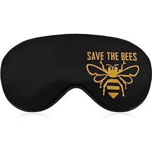 Save The Bees Comfortabel slaapmasker voor het slapen met verstelbare riem