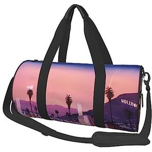 The Old Hollywood Travel Duffel Bag Waterdichte Opvouwbare Sport Gym Bag Overnight Weekend Tassen Voor Vrouwen Mannen, Zwart, One Size, Zwart, Eén maat