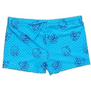 Fashion UK Officieel Super Mario-kostuum, model, tekeningen, boxer, zee, polyester, zwemshorts voor kinderen, jongens, lichtblauw, 5 jaar - 110 cm, Blauw