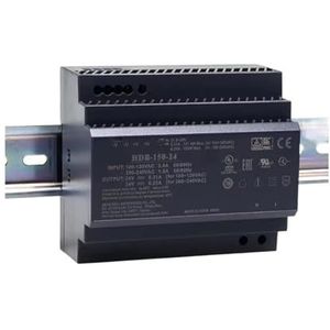 HDR-150 HDR-150-12V 11,3A HDR-150-15V 9,5A HDR-150-24V 6,25A HDR-150-48V 3,2A schakelende voeding 150W (HDR-150-48)