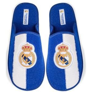 MARPEN SLIPPERS, Real Madrid CF pantoffels, officieel seizoen 24/25, voor heren of dames, licht, voor de winter, Blauw en wit., 43 EU