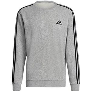 Adidas, Essentials French Terry 3-Stripes trainingshemd, grijs, M, heren