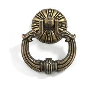 LIUONZTFD Retro Ring Bronzen handgrepen Kledingkast Trekt Kast met één gat Trekknop Ring Meubelknoppen Kast Dressoir Ladegrepen (Color : J)