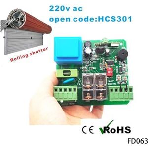 Automatische deuropener, 1 STKS Ontvanger + 2 STUKS Afstandsbediening 220 v Rolluik Rf Ontvanger Afstandsbediening Hcs301 Rf Afstandsbediening(1PCS Receiver)