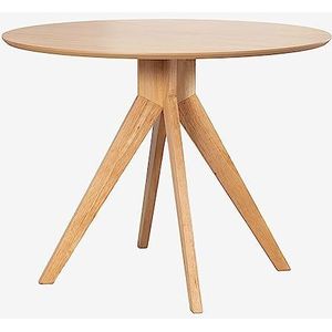 SKLUM Ronde houten eettafel (Ø100 cm) Sekiz Natuurlijk Hout