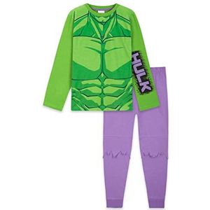 Marvel Jongens pyjama, The Incredible Hulk Long Kids PJ's Set, Meerkleurig, 13-14 jaar